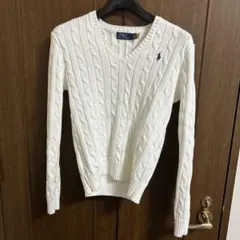 ポロラルフローレン　ニット　ホワイト