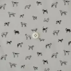 リバティ タナローン マンズベストフレンド グレージュ地に黒 0.6m