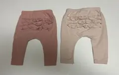 【next baby】フリル付きパンツ2枚セットピンク (記名有)