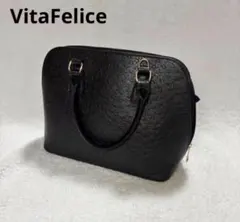 【 美品 】ヴィータフェリーチェ 2wayショルダーバッグ ハンドバッグ 黒のサムネイル