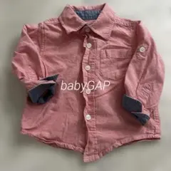 【babyGAP】 オックスフォードシャツ 長袖シャツ 羽織り きちんと感 80