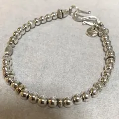 タイムセール♡Pt850 ミックスボールチェーン ブレスレット 18.5cm 