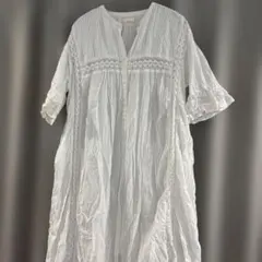 ホワイト 白 ワンピース スカート