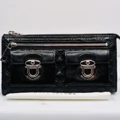 【極美品】MARC JACOBS キルティング 長財布 ブラック 袋付のサムネイル