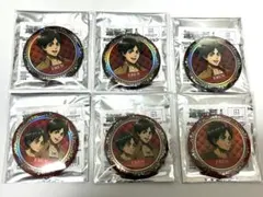 進撃の巨人 缶バッジ エレン 6点セット おまけ付き