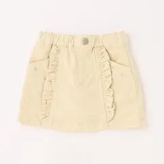 コーデュロイ フリル付きスカパン