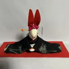 留袖　ちりめん細工　うさぎ　ハンドメイド 　置物　古布