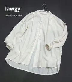 ラウジー Lawgy ルーズフィットブラウス とろみシャツ アイボリー★