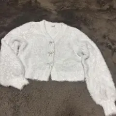 INGNI ライトグレー Vネック カーディガン