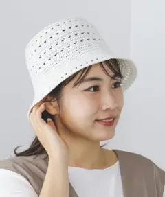 BEAMS HEART かぎ針編み風 バケットハットのサムネイル