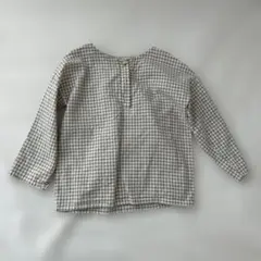 monbebe xl チェックブラウス 110サイズ