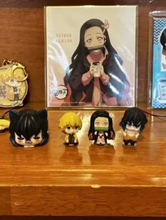 鬼滅の刃　フィギュア　ネズコ　キーホルダー　セット