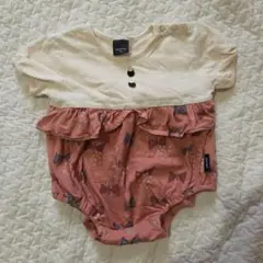 manina フリル付きロンパース 70