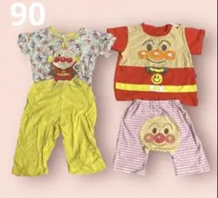 アンパンマン半袖パジャマ90 2点セット 夏用夏物