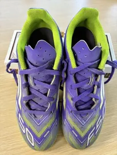 adidas F50 サッカーシューズ スパイク 紫/緑 - メルカリ