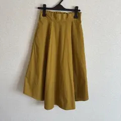 earth フレアスカート マスタード