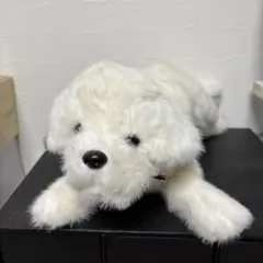 犬 ぬいぐるみ ホワイト リアルのサムネイル