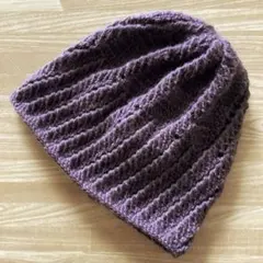 ✨Xmas Sale✨　❀ニット帽子❀③　手編み　⭐️ハンドメイド⭐️