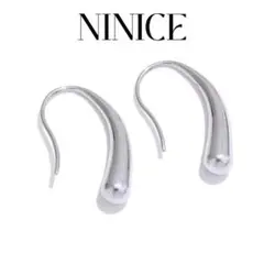 雫 売れ筋 シルバーゴールド サージカルステンレス しずくフックピアス ☆人気☆