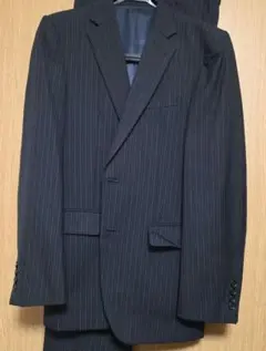 い*す様 【格安】TAKEO KIKUCHI ストライプ ビジネススーツ ネイビ