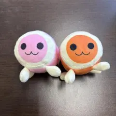 太鼓の達人　マスコット　ピンク　オレンジ　2個セット　人気色