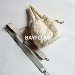 BAYFLOW キルティング 巾着 ショルダーバッグ ベイフロー