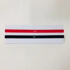 人気！ nike ヘアバンド ブラック×レッド