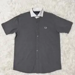 FRED PERRY BEAMS 別注 カッタウェイ ポロシャツ グレー L