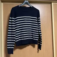 レディース　ボーダーニットMサイズ