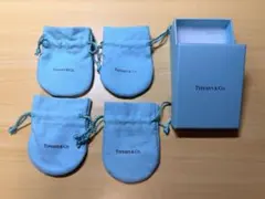 TIFFANY&Co. 巾着ポーチ 4点 箱付き