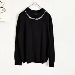 アースミュージックアンドエコロジー　パールビジュー　ニット　ハイネック　上品