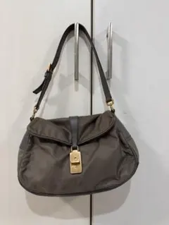 PRADA チャコール色　 ハンドバッグ