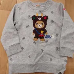 MIKI HOUSE グレー トレーナー