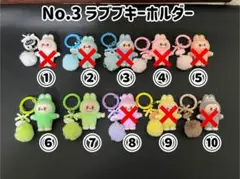 No.3 ラブブキーホルダー　単体（全身）