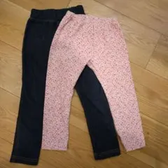 レギンズ 100 ユニクロ　西松屋