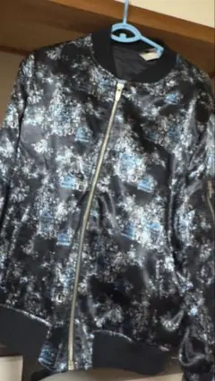 ☆ZARA ザラ ロング丈 ボンバー ジャケット シャカシャカ/メンズ/M