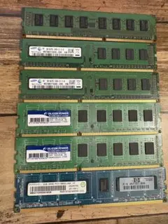 2GB メモリ 3種6枚セット（中古品）