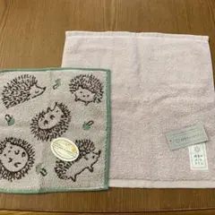 ミニタオル、ハンドタオル 2枚組タオルセット