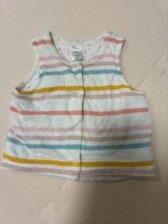 GAP リバーシブル　ベビーベスト 6-12ヶ月 ストライプ