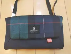 ★値下げしました　MILESTO チェック柄 　おさいふショルダーバッグ