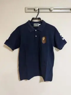 A BATHING APE ポロシャツ ネイビー Mサイズ