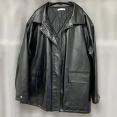 しまむら　Lax Dan Tia レザージャケット　コート　ブルゾン　L