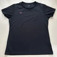 Mizuno ブラック レディース半袖Tシャツ