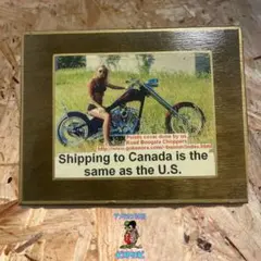 アメリカンバイク　チョッパー　ハーレー木製オブジェ　552