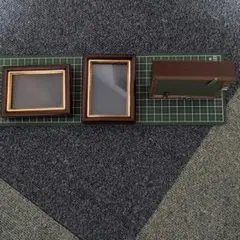 木製クラシックフォトフレーム3点セット