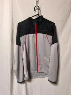 NIKE トラックジャケット ジャージ ドライ グレー×ブラック メンズ L