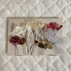 オーダーメイドドライフラワー髪飾り18点セット　卒業式　成人式　結婚式　前撮り