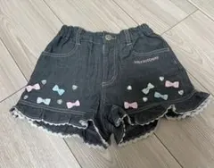 MEZZOPIANO★ダークデニムハーフパンツ 120cm