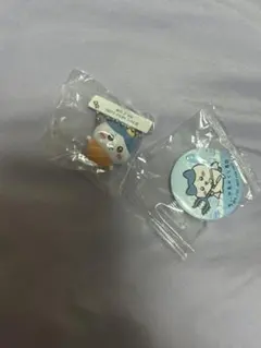 ちいかわ くら寿司 フィギュア ハチワレ 缶バッジセット