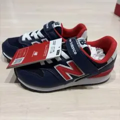 New Balance キッズスニーカー 17.5cm ネイビー/レッド